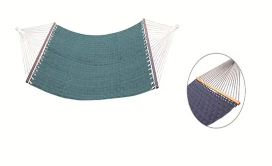 Outdoor Quilted Fabric Hammocks for Garden Patio Balcony