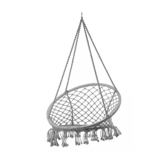 Stable Fabric Macrame Hammock Swing Chair for Outdoor
