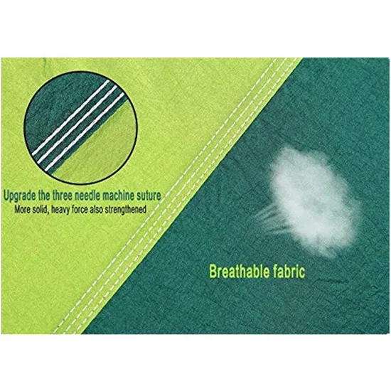 Green Ultra Light Parachute Fabric Mosquito Net Double Swing Bed Camp Hammock