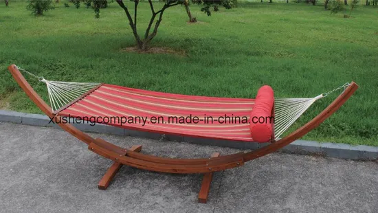 Outdoor Garden of Leisure Hammock with Wooden Stick