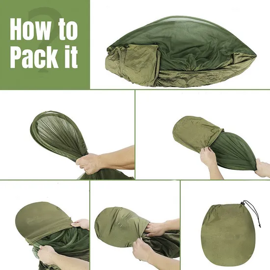 China Made Outdoor Automatic Mosquito Net Tent Portable Camping Sleeping Hammock