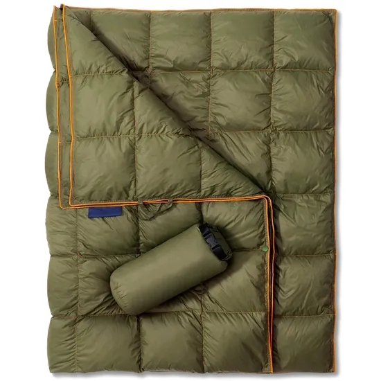 Outdoor Multifunctional Moisture-Proof Camping Blanket Feather Velvet Quilt Insulation Blanket