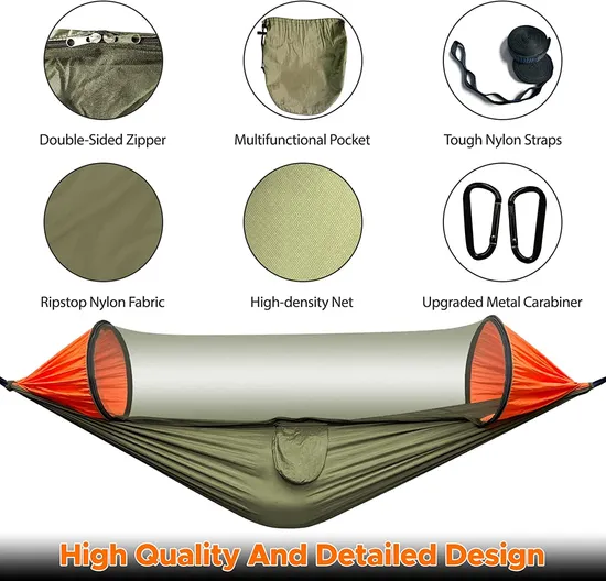 Amazon Top Seller Camp Hammock with Mosquito Net