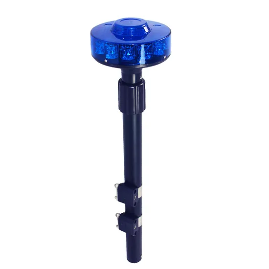 Haibang Blue LED Motorcycle Bike Safety Warning Strobe Telescopic Light (TBH-638LE)