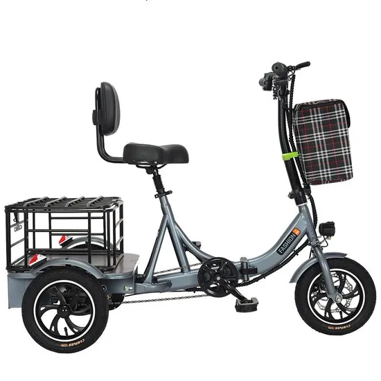 400W Motor Fat Tire Electric Trike E Tricycle