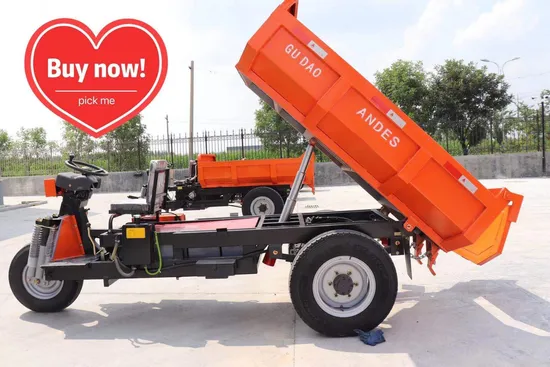 Mini Dumper/Electric Tricycle/Diesel Tricycle/3 Wheel Motorcycle with Garbage Bucket for Mining/Underground/Farm/Construction