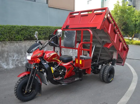 Five/Three Wheel Slef Unloading Motorcycle/Cargo Loading Tricycle with Hydraulic Dumper