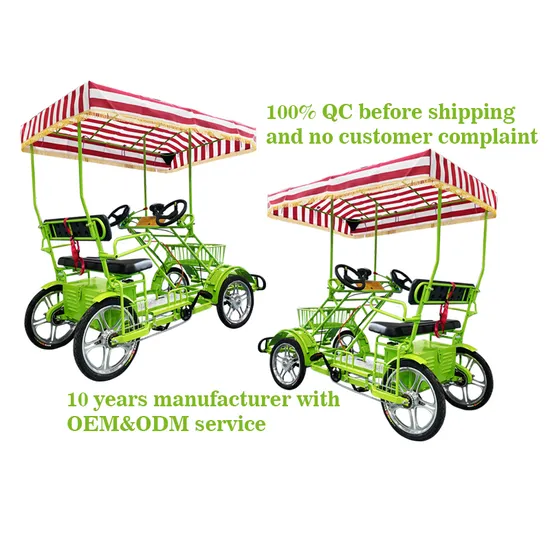 Family Four Wheel Bike Surrey Bike Children Gift Rental Bicycles