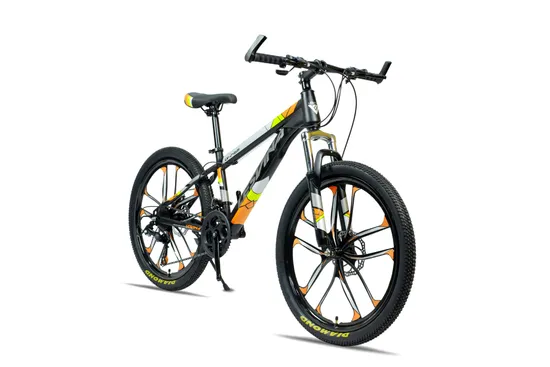 24 Inch Mountain Bike with Integrated Wheel Steel Frame MTB