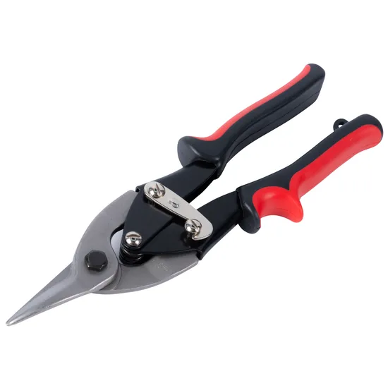 Hand Tools Satin Polish Aviation Snips-Straight with Yellow Color Handle