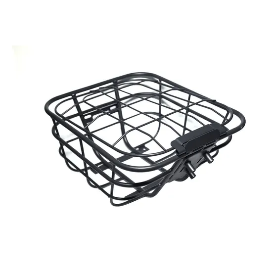 Bicycle Basket Electric Bicycle Front Basket Electric Bicycle Blue Thickened Metal Basket Bicycle Basket with Cover