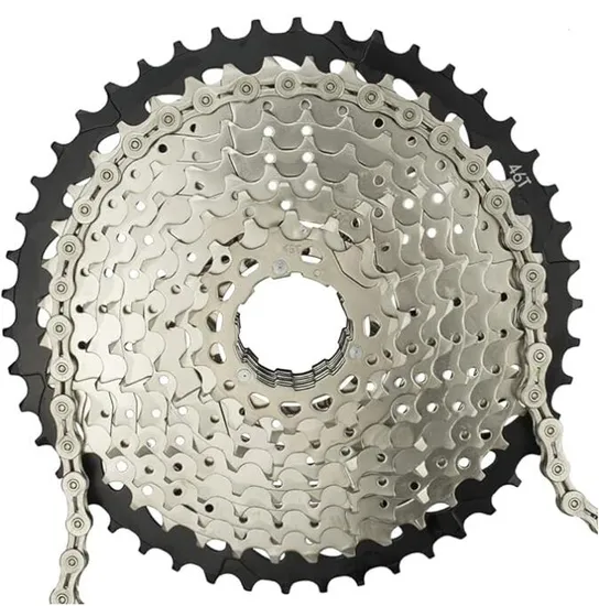 Steel Bike Chain 6-12 Speed 116 Links E-Bike Derailleur Compatible with KMC