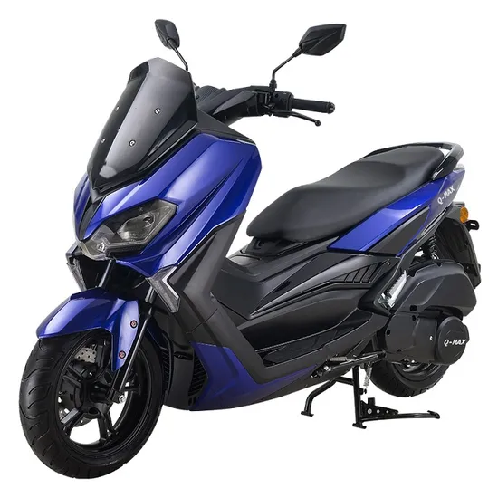 South American Motorbike 90 Km/H Q-Max 150cc Gasoline Scooter of Adult Motyocycle