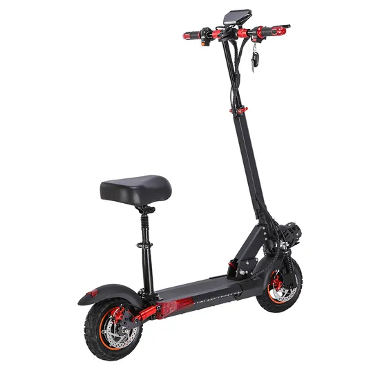 Good Quality Adult Electric Scooter with Seat NFC Bluetooth Speaker Front and Rear Suspension Strong Power Motor