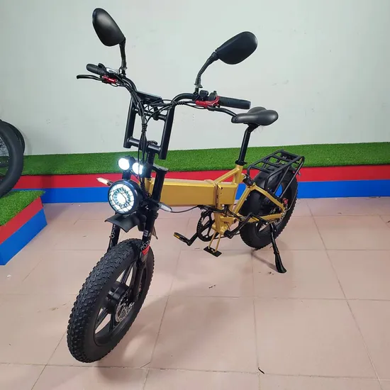 Folding Electric Bike Dual Motor 2000W 52V 21ah 60kmh Fat Ebike