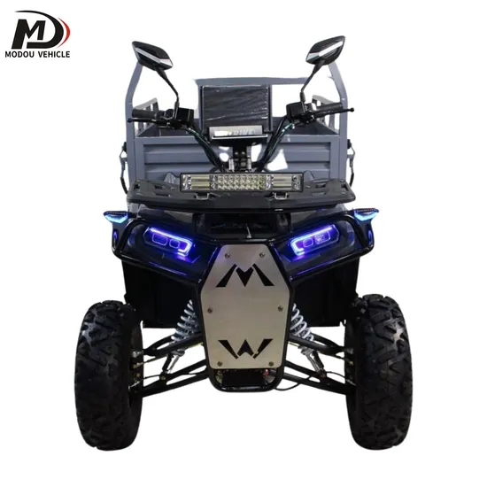 New Electric off-Road Farm ATV with Motor and Bucket Agricultural Vehicle
