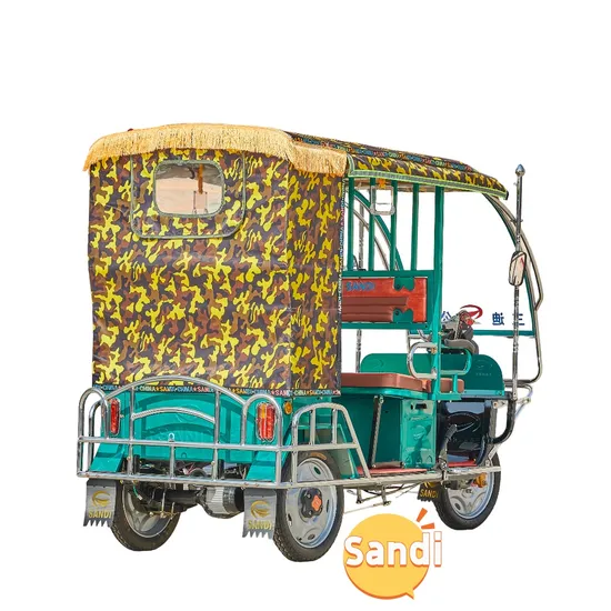 Tuktuk Taxi Electric Rickshaw Three Wheel Tricycles for Passenger Taxi Use