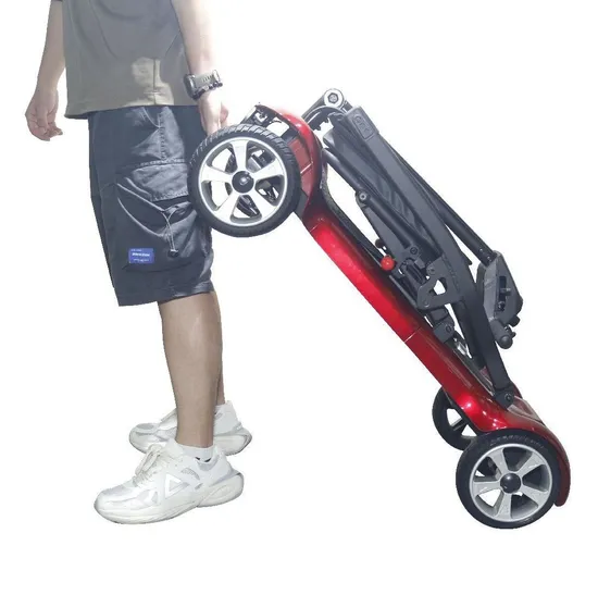 Rehabilitation Disabled Motor 4 Wheel Lightweight High Power Folding Aeroplane-Ready Electric Handicapped Mobility Scooter