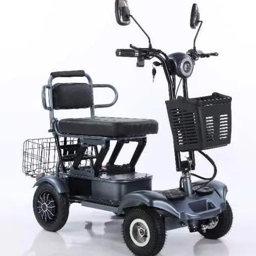 Four Wheel Elderly Scooter Can Be Folded for Adults to Use Conveniently