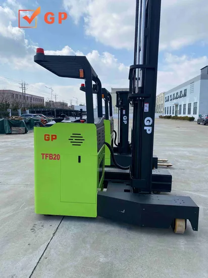 Gp Brand High Quality 1.5t/2.0t Stand-on 4 Way Electric Forklift Truck with Lifting Height3-4.5m (TFB20-35)