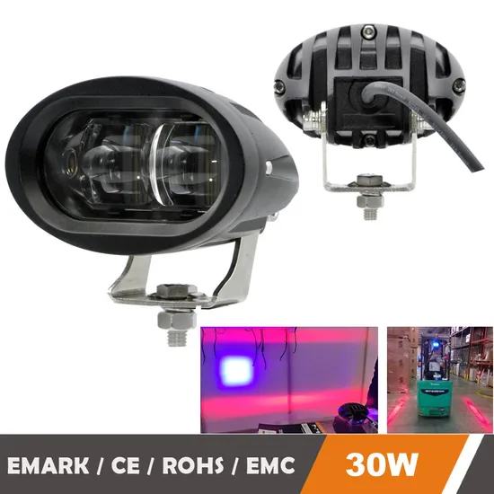 4" Chinese Factory Line Shape RGB Safety Zone Red Stop Forklift Warning Lights