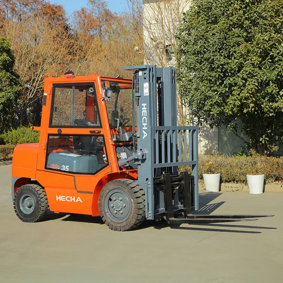 Maneuverable Efficient Diesel Forklift with Full Cabin