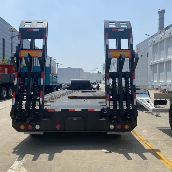 Heavy 80t 100t Heavy Machinery Transporting Trailer 13m 16m Low Bed Truck Trailer