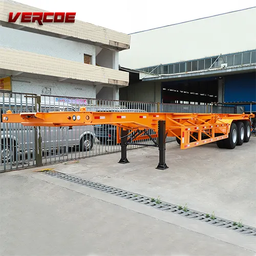 Sudan 35FT 40FT Flatbed Container Semi Trailer