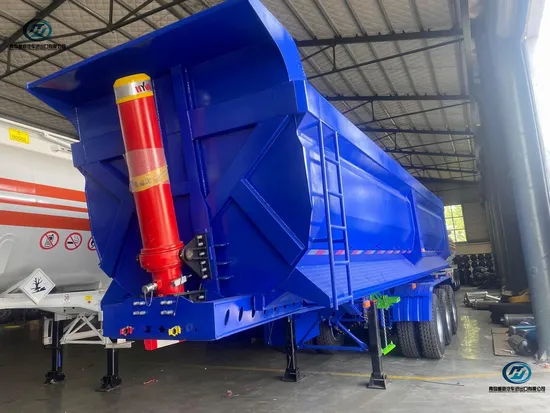 Customized 3axle Tri-Axl Dump Semitrailer Heavy Duty 35/40/45 Cbm U-Type Rear Tipper Tipping Cargo Trailer 80tons Dump Truck Trailers End Dumper Semi Trailer
