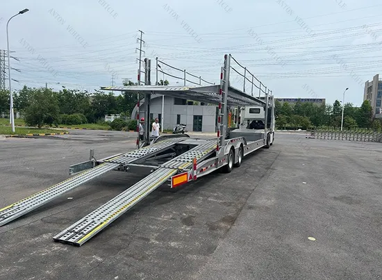 Two-Axle Air Suspension Car Carrier Trailer, Car Transport Semi-Trailer Can Transport 6-10 Cars, Two-Layer Hydraulic Lift Car Trailer, Custom Car Trailer