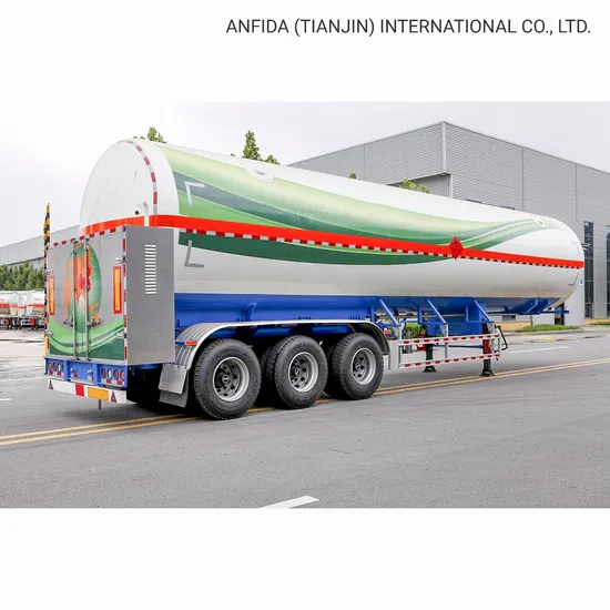 3 Axles Liquefied Natural Gas LNG Tanker Truck Trailer Semi Trailer Tanker