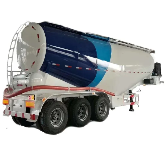 3 axles powder transport particle granule grain Bulk cement tank trailer