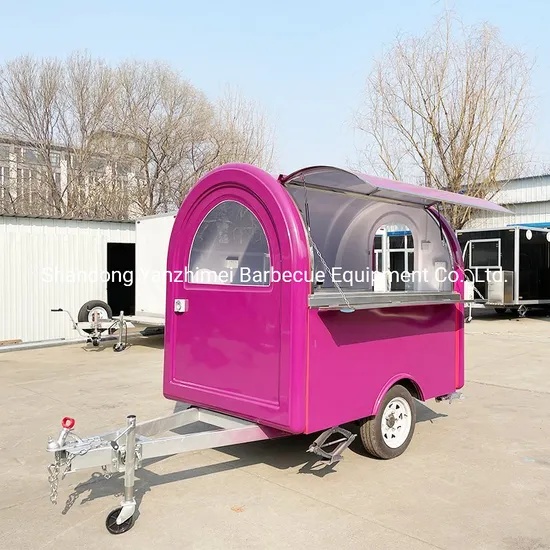 Street Mini Coffee Food Cart Ice Cream Catering Trailer Mobile Food Truck