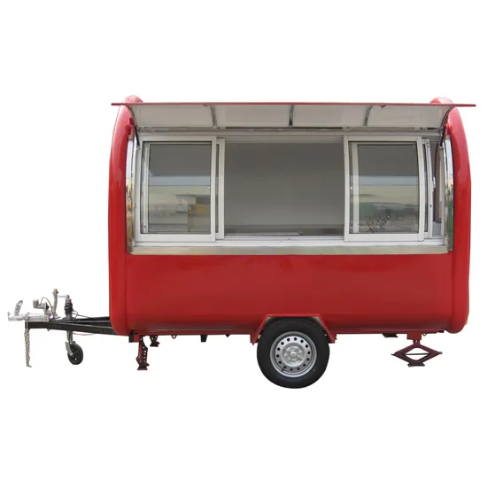 High Capacity Food Truck Trailer Mobile Kitchen Food Truck Mobile Food Van/Ice Cream Fast BBQ Food Cart /Hamburgers Food Cart for Sale Grilling Food Trailer