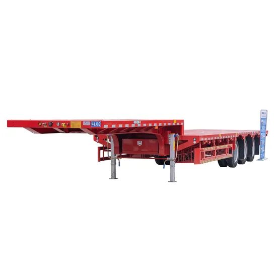 Flatbed Skeleton Low Bed Stake Container Transport Semi Truck Trailer 3 Axle Flatbed Semi Trailers for Sale