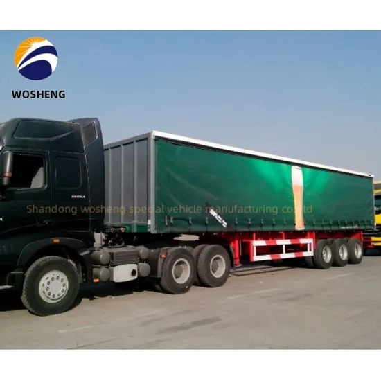 Wosheng Factory 3/4/5side Curtain Semi Trailer Side Open Trailer Box Open Trailer