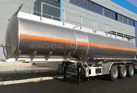 Hot Sales BPW/Fuwa Axles 40000 45000 50000L Aluminum Alloy Liquid Water Milk Diesel Petrol Edible Oil Petroleum Products Fuel Tanker Semi Trailer Price
