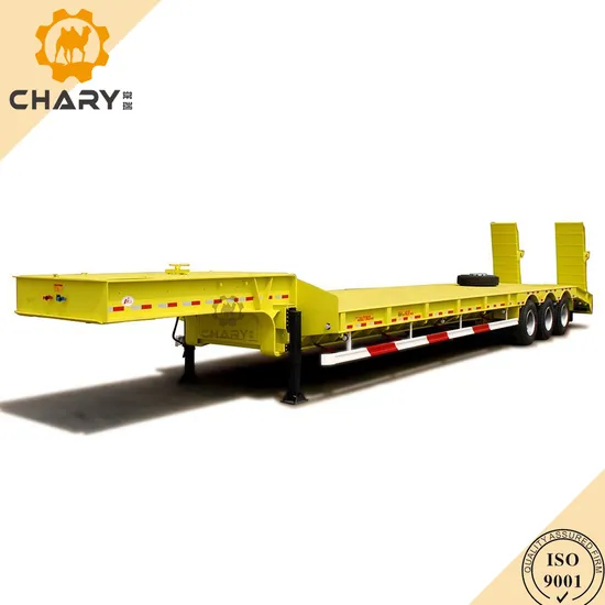80 Tons Payload 4 Axles Lowbed Trailer Truck /Low Bed Trailer/Semi Trailer