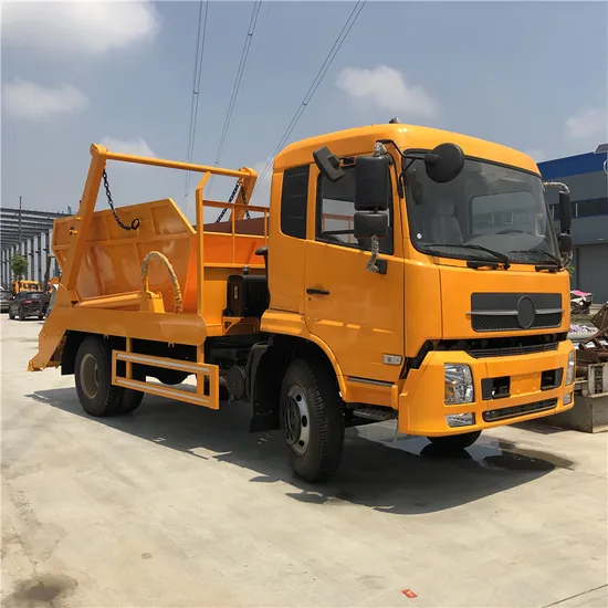 4X2 Dongfeng 6 Cubic to 8 Cubic Swing Arm Garbage Garbage Compactor Waste Rubbish Containe Buketc Garbage Truck