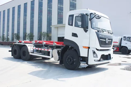 Dongfeng 25 Ton Arm Roll Garbage Truck with Hook Lifting System Coat Powder Painting Process