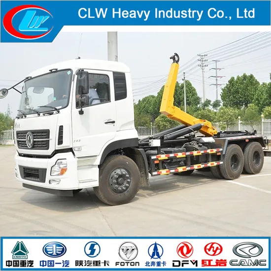 Hook Arm Lifting Garbage Truck Hydraulic System 20 Cbm Garbage Dump Truck for Sale