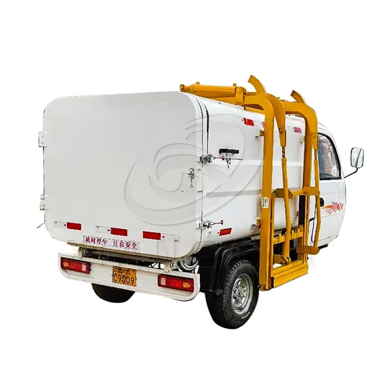 Small Electric Three-Wheeled Rear Loader Garbage Truck Manual Transmission Baterry Tricycle Vehicles New Used Export