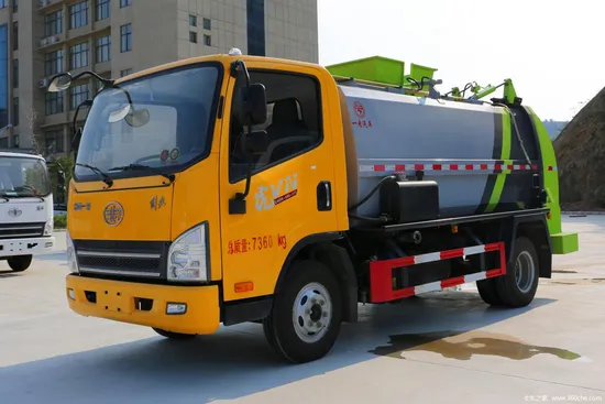 FAW 4X2 10cbm Arm Roll Garbage Bin Cleaner Compressed Garbage Truck