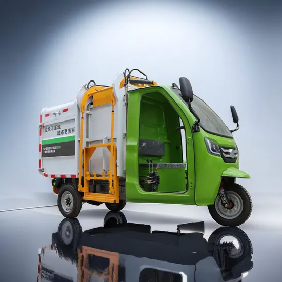 Hands-Free Style Garbage Truck Compactor Electric Cargo Tricycle with Roof