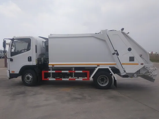 8 cbm compressed waste collection garbage compactor refuse truck