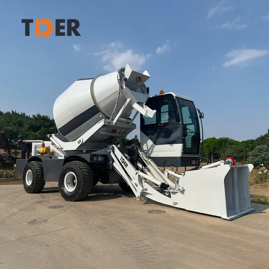 Tder Construction Equipment Diesel Integrated 3-6 Cbm 3.5m3 Small Self Loading Concrete Mixer Truck with Pump Machine
