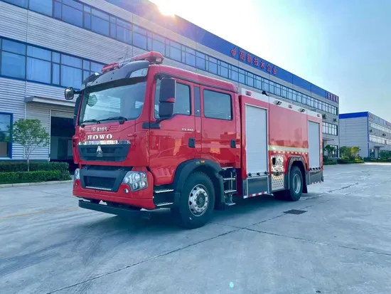 HOWO Rescue Foam Water Tank Tanker Firefighting Engine Fighting Truck Engine Fire Truck