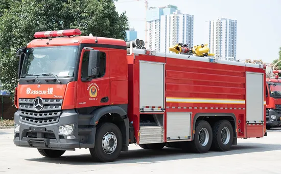 Mercedes-Benz 16000L Water Foam Tank Fire Truck Good Price Specialized China Manufacturer 8X4 6X4 6X6 4X4 New Guangdong Diesel Airport Pickup Heavy Duty