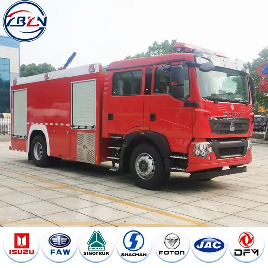 Sinotruk HOWO Water Tank Fire Truck 4X2 Foam Rescue Train Fire Rescue Vehicle