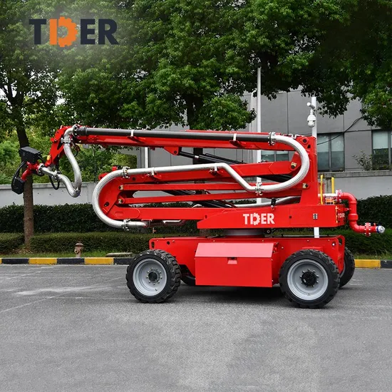 Tder New Product 16m Hydraulic Extension Arm Articulated Telescopic Boom Fire Engine Lift